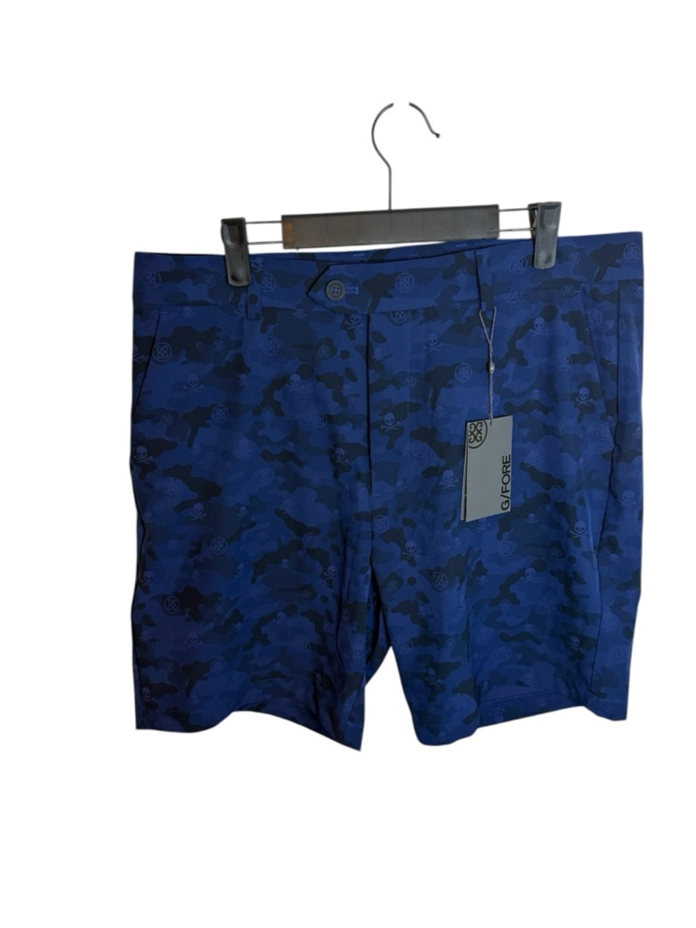 NWT G/Fore Blue Camo Skull Maverick Hybrid Golf Shorts